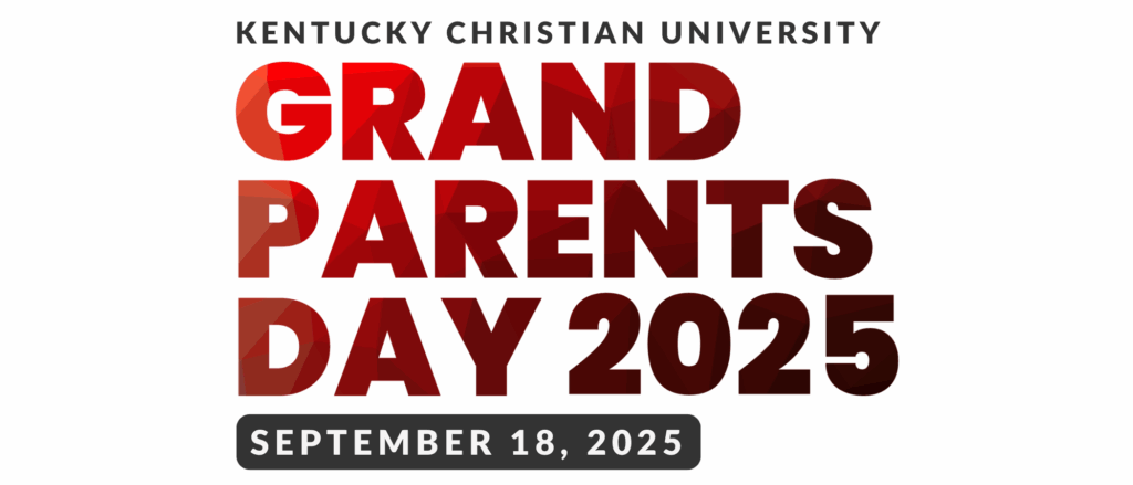 Text graphic announcing Kentucky Christian University Grandparents Day 2025 on September 18, 2025.
